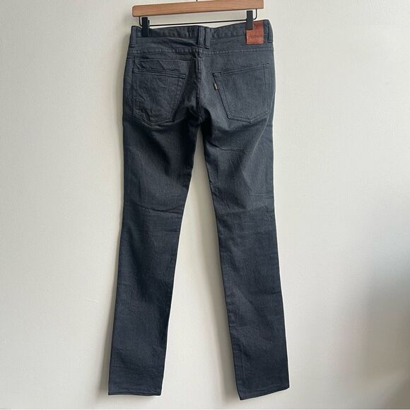 Chimala Chimalayan Japan Selvedge Denim Black Gray Low Rise Skinny Rocker 27 - Picture 7 of 8